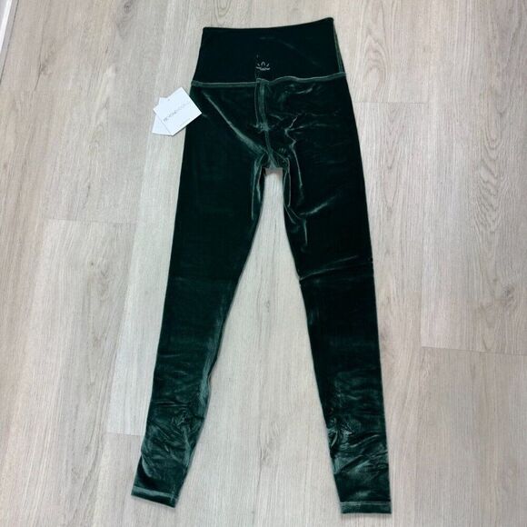 Beyond Yoga Velvet Motion High Wasted Midi Legging Size XS Green VL3243 - Picture 3 of 4